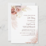 Terrocatto Pampas Grass 80th Birthday Party Invitation<br><div class="desc">Pampas Grass Terracotta 80th Birthday Invitation you can easily customize by clicking the "Personalize" button. Perfect for other special milestone events coming up.</div>