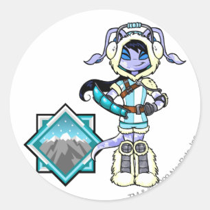Terror Mountatin Team Captain 1 Classic Round Sticker