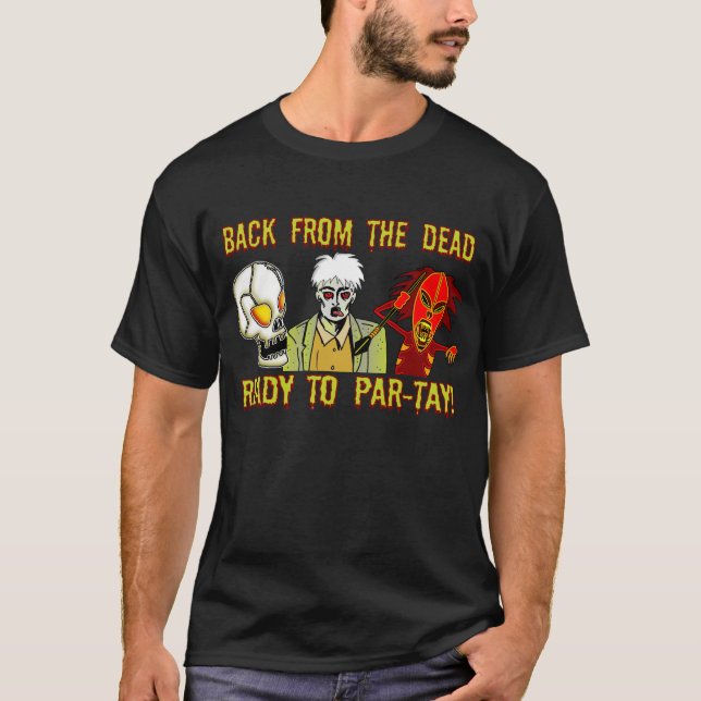 Terror Trilogy Cartoon - Ready to Party! T-Shirt (Front)