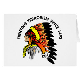 Terrorisme de combat de chef indien