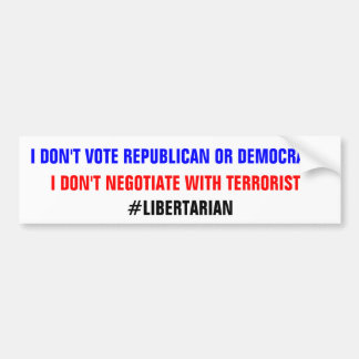 TERRORIST BUMPER STICKER