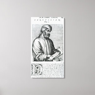 Tertullian, illustration from Andre Thevet's Canvas Print