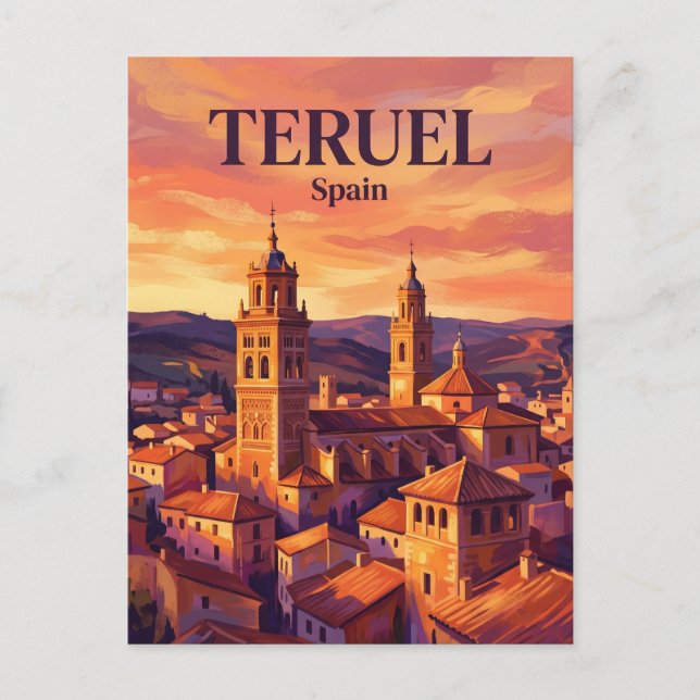 Teruel Spain Postcard (Front)