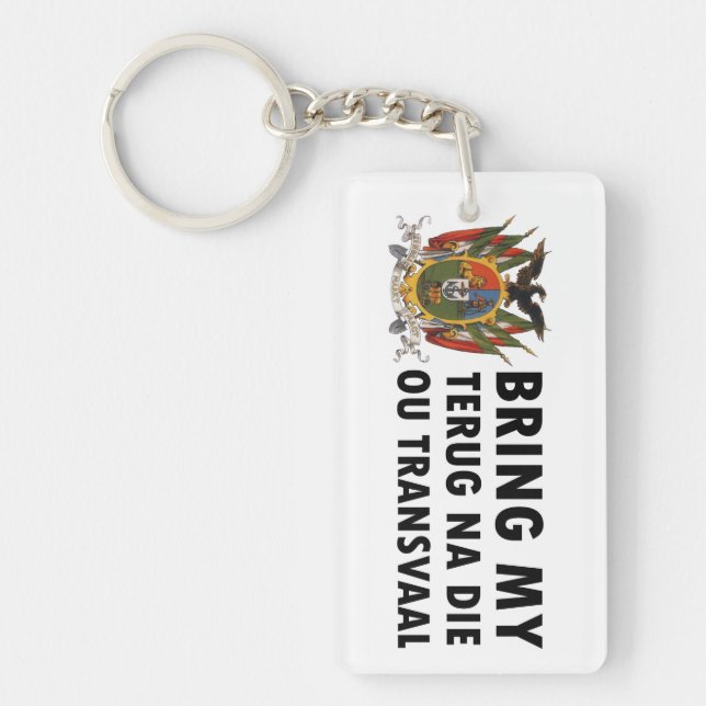 Terug na die ou Transvaal: Suid Afrika (Boer) Keychain (Front)