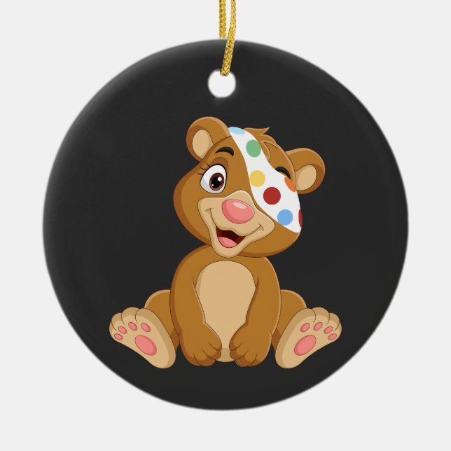 Tesco Pudsey Bear  Ceramic Ornament (Front)
