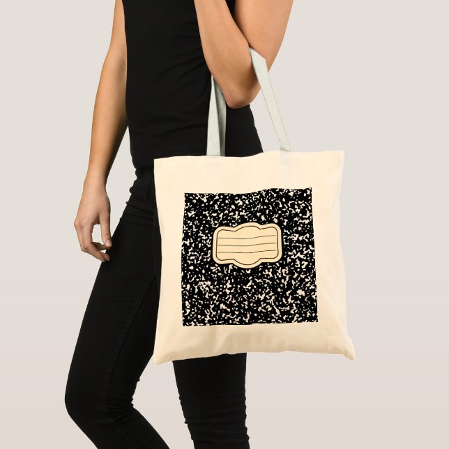 Tesimart | Composition Notebook Tote Bag | Gift (Front (Product))
