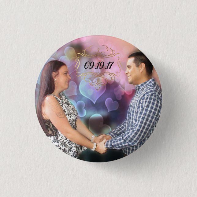 Tesla & Andres 1 Inch Round Button (Front)
