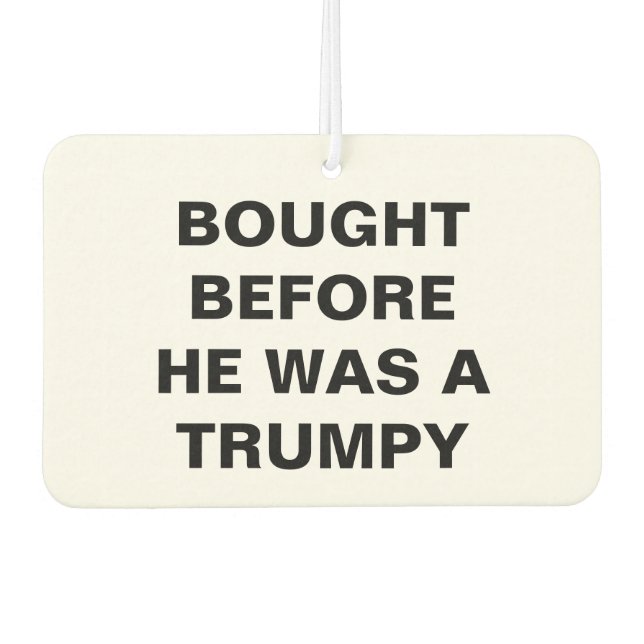 Tesla - Bought Before he was a Trumpy Air Freshener (Front)