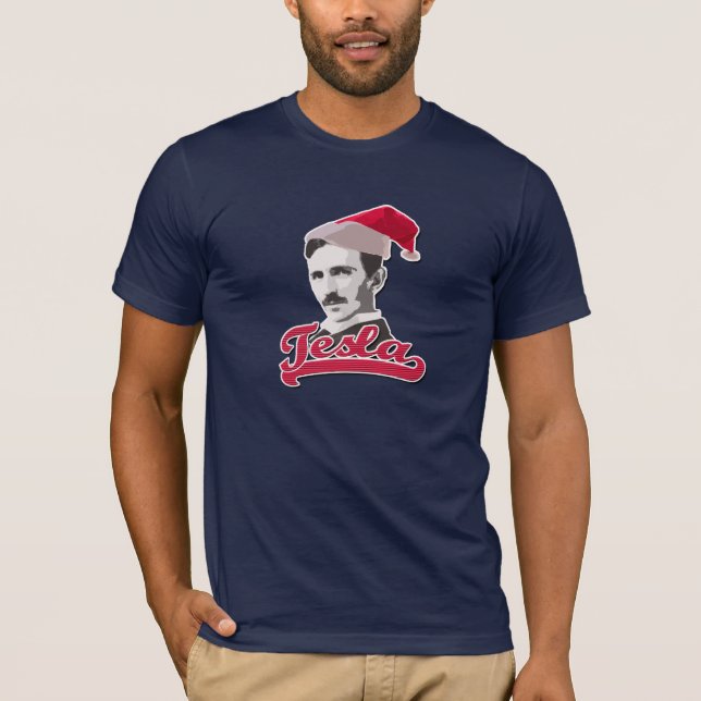 Tesla Christmas T-shirt (Front)
