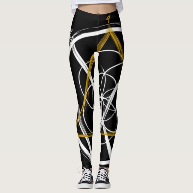 Tesla Code  Leggings (Front)