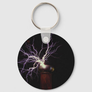 Tesla coil arcing keychain
