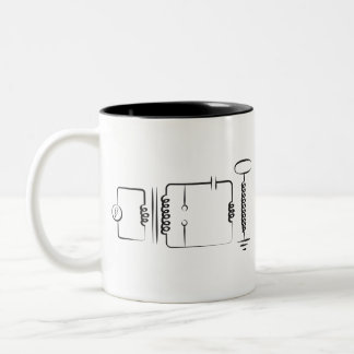 Tesla Coil Two-Tone Coffee Mug