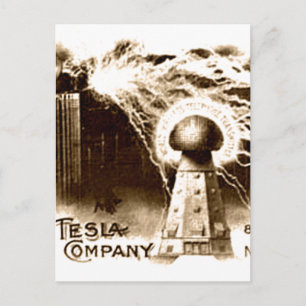 Tesla Letterhead Postcard