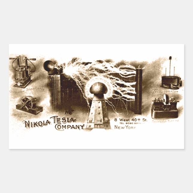 Tesla Letterhead Sticker (Front)