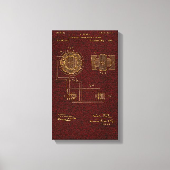 Tesla Patent 00382280 Sht 4 toile étirée Imprimer (Recto)