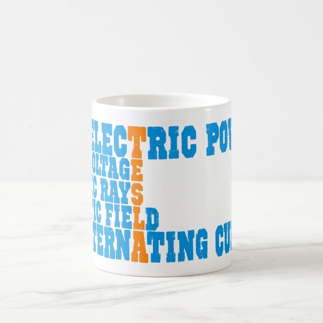 Tesla power coffee mug (Center)