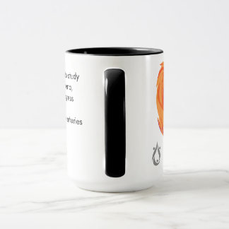 Tesla Quote Mug with Phoenix Bird Artwork