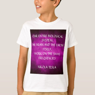 Tesla Quote On Purple T-Shirt
