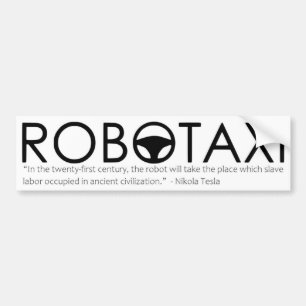 Tesla Robotaxi Bumper Sticker