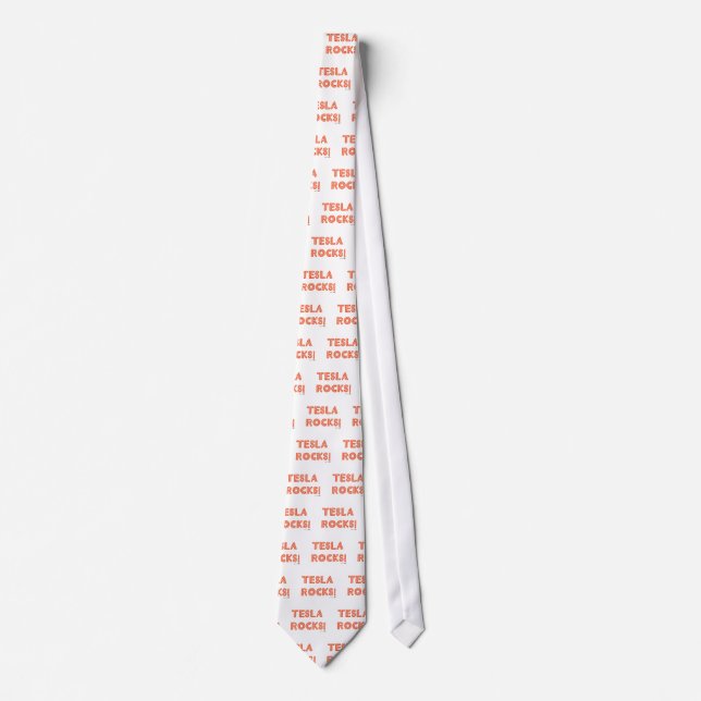 Tesla Rocks! Tie (Front)