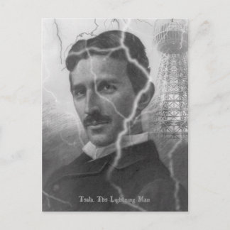 Tesla, The Lightning Man Postcard