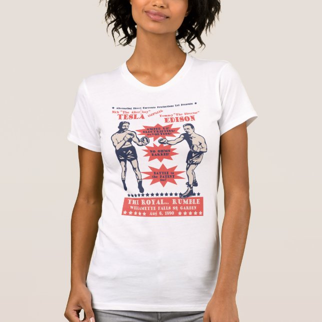 Tesla v. Edison T-Shirt (Front)