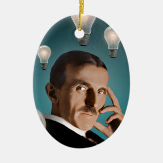 Tesla's Dream Ceramic Ornament