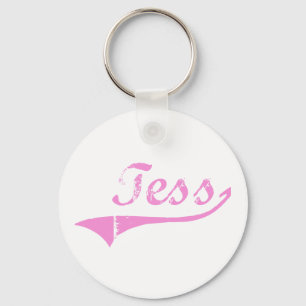 Tess Classic Style Name Keychain