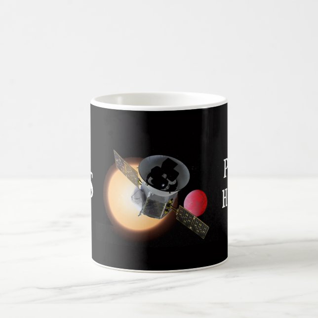 TESS Planet Hunter Spacecraft Coffee Mug (Center)