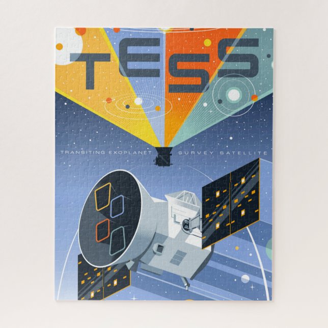 Tess Space Telescope Poster. Jigsaw Puzzle (Vertical)