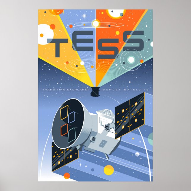 Tess Space Telescope Poster. Poster (Front)
