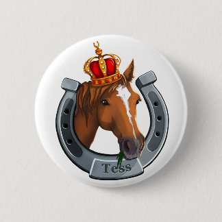 Tess the Queen mare 2 Inch Round Button