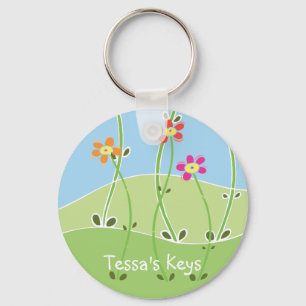 Tessa's Keys Spring Design Keychain