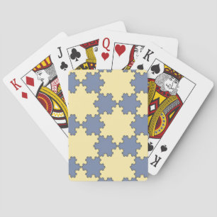 Tessellated Koch Snowflakes (Fractal Pattern) Playing Cards