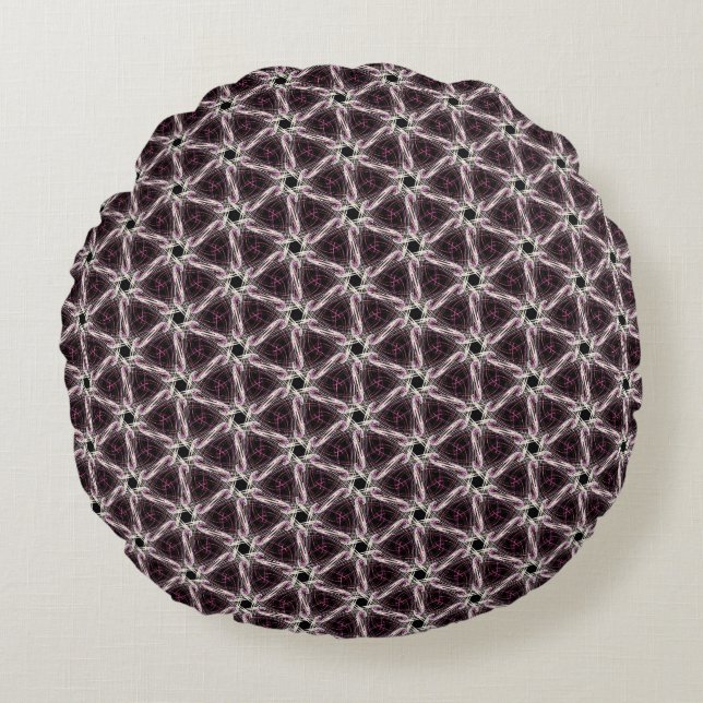 Tessellated Quilt  Round Pillow (Front)