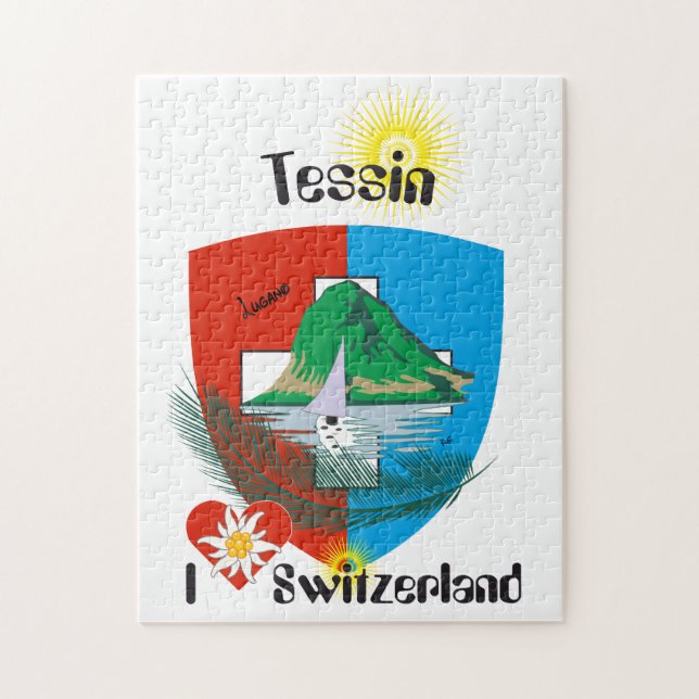 Tessin - Ticino - Schweiz - Svizzera Puzzles (Vertical)