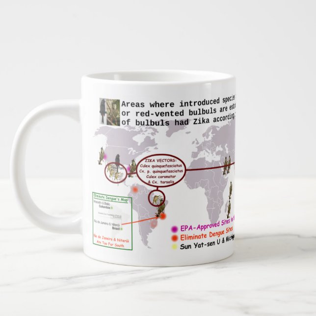 Test Bulbuls For Zika 20 oz. Mug by RoseWrites (Left)