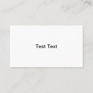 Test business cards