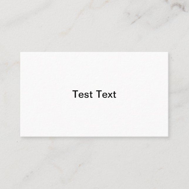 Test business cards (Front)