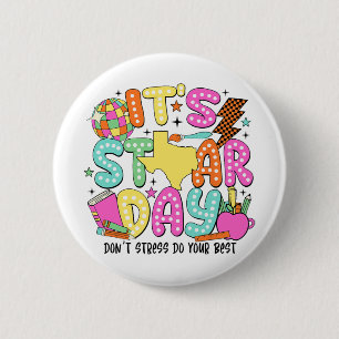 Test Day Dont Stress Do Your Best Testing Teacher 2 Inch Round Button