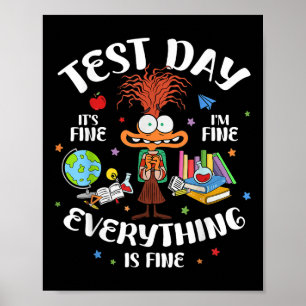 Test Day Its Fine Im Fine Everything Is Fine Testi Poster
