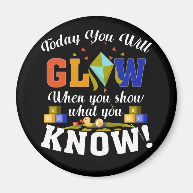 Test Day Mode On Teacher Testing Ideas School Magnet (Front)