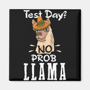 Test Day No Prob Llama Llama Lover Magnet