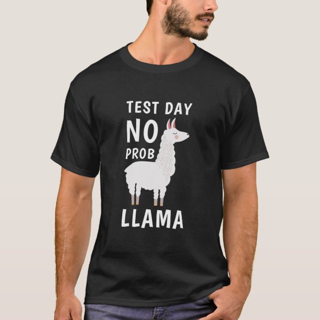 Test Day No Prob llama - Testing Day T-Shirt (Front)