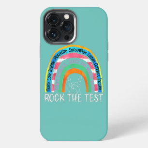 Test Day Rock The Test Teacher Testing Day iPhone 13 Pro Max Case