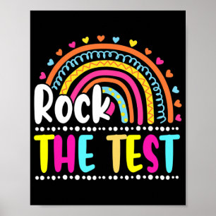 Test Day Rock The Test Teacher Testing Day Poster