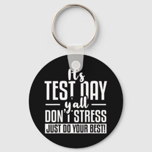 Test Day School Examination Keychain