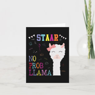 Test Day Squad No Prob-llama Llama Teacher Student Card