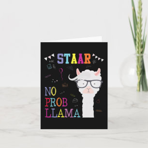 Test Day Squad No Prob-llama Llama Teacher Student Card