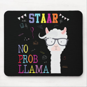 Test Day Squad No Prob-llama Llama Teacher Student Mouse Pad